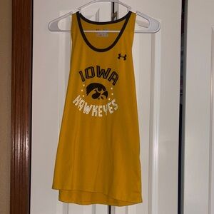 Under Armour Gold Iowa Hawkeyes Tank Top YLG